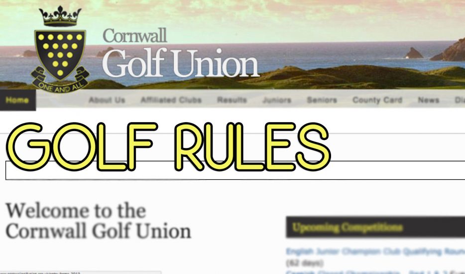 Golf Rules CGU
