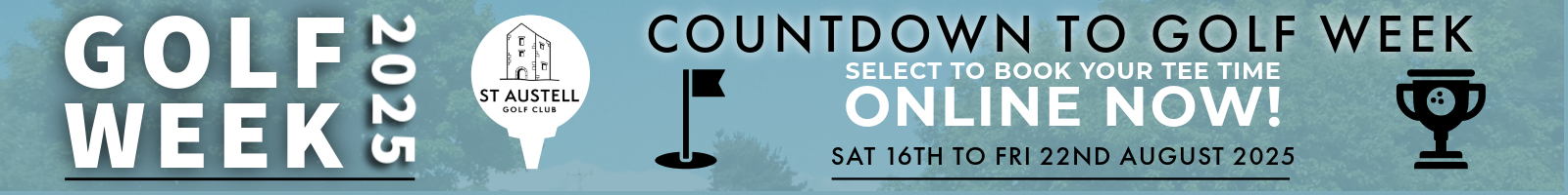 Open Golf at St Austell Golf Club in Cornwall