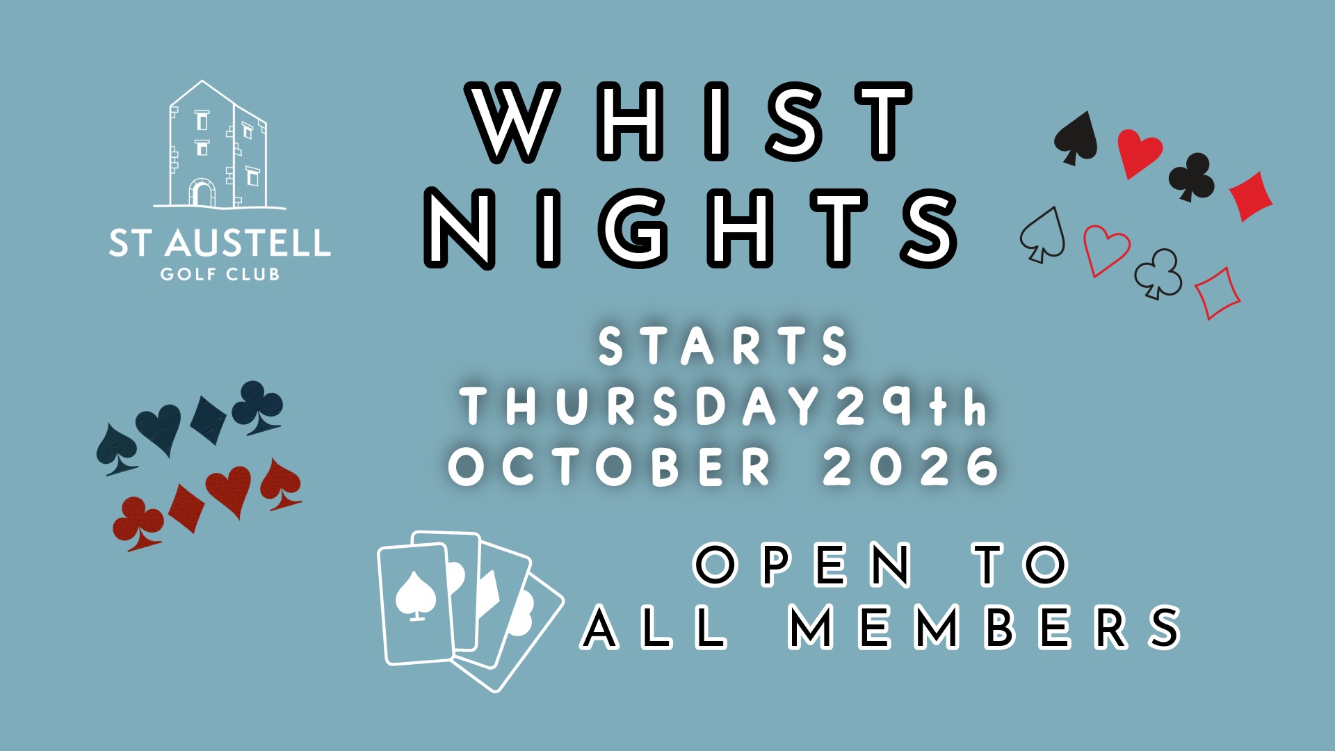 Featured image for “Whist Night Open to all Members Starts 29th Oct 2026”