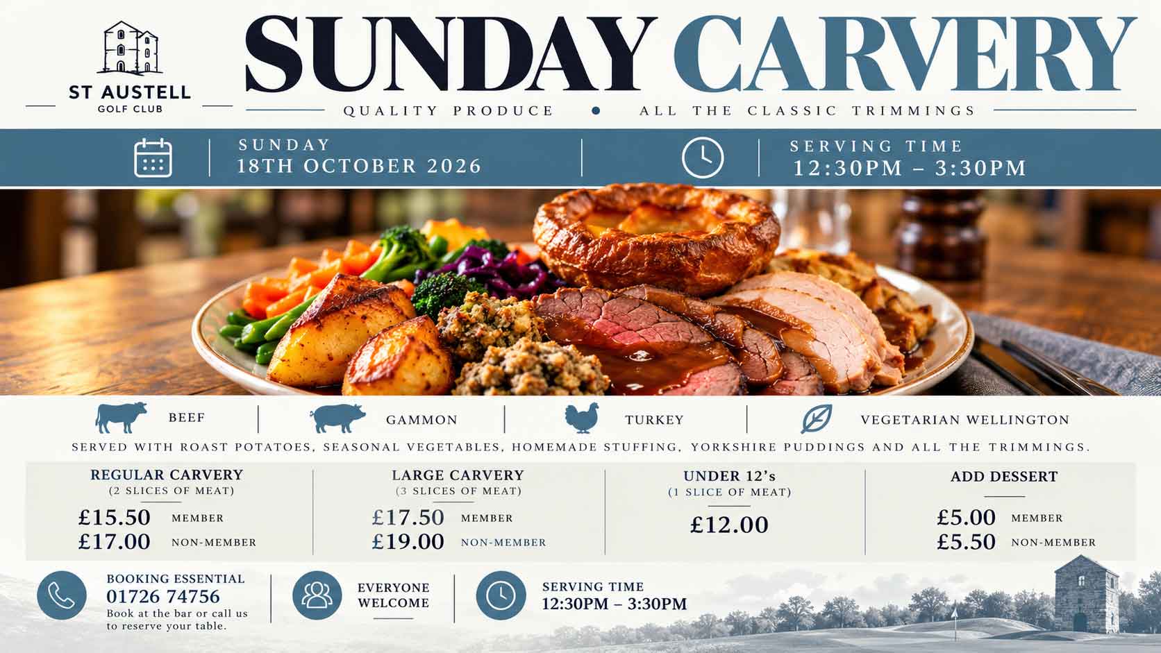 Featured image for “NEW! Payton Sunday Carvery – 18th October”